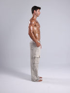 Men Cemented 10-Pockets Denim