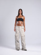 Women Cemented 10-Pockets Denim