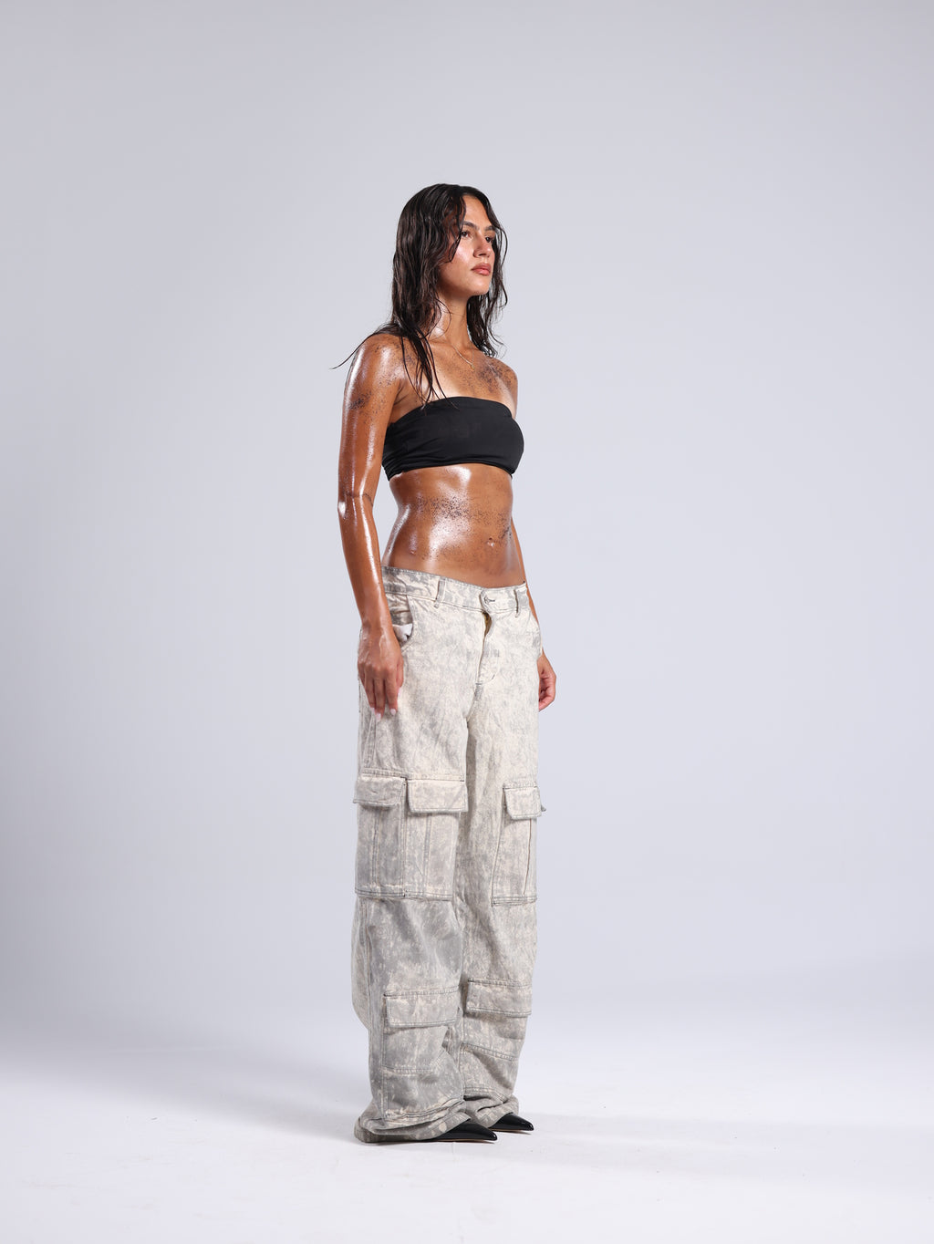 Women Cemented 10-Pockets Denim