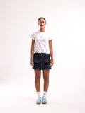 Denim Cargo Skirt