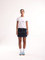 Denim Cargo Skirt