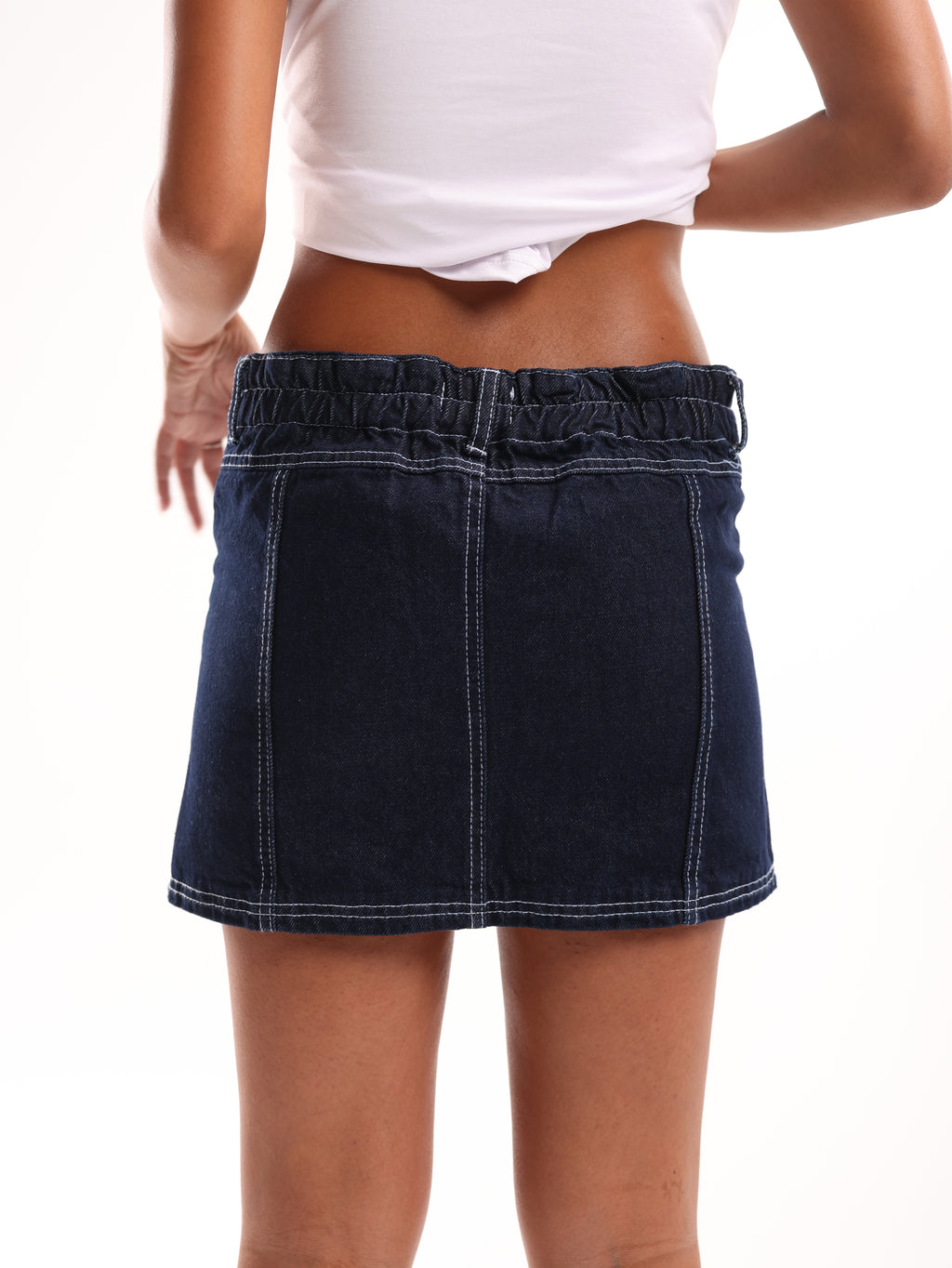 Denim Cargo Skirt