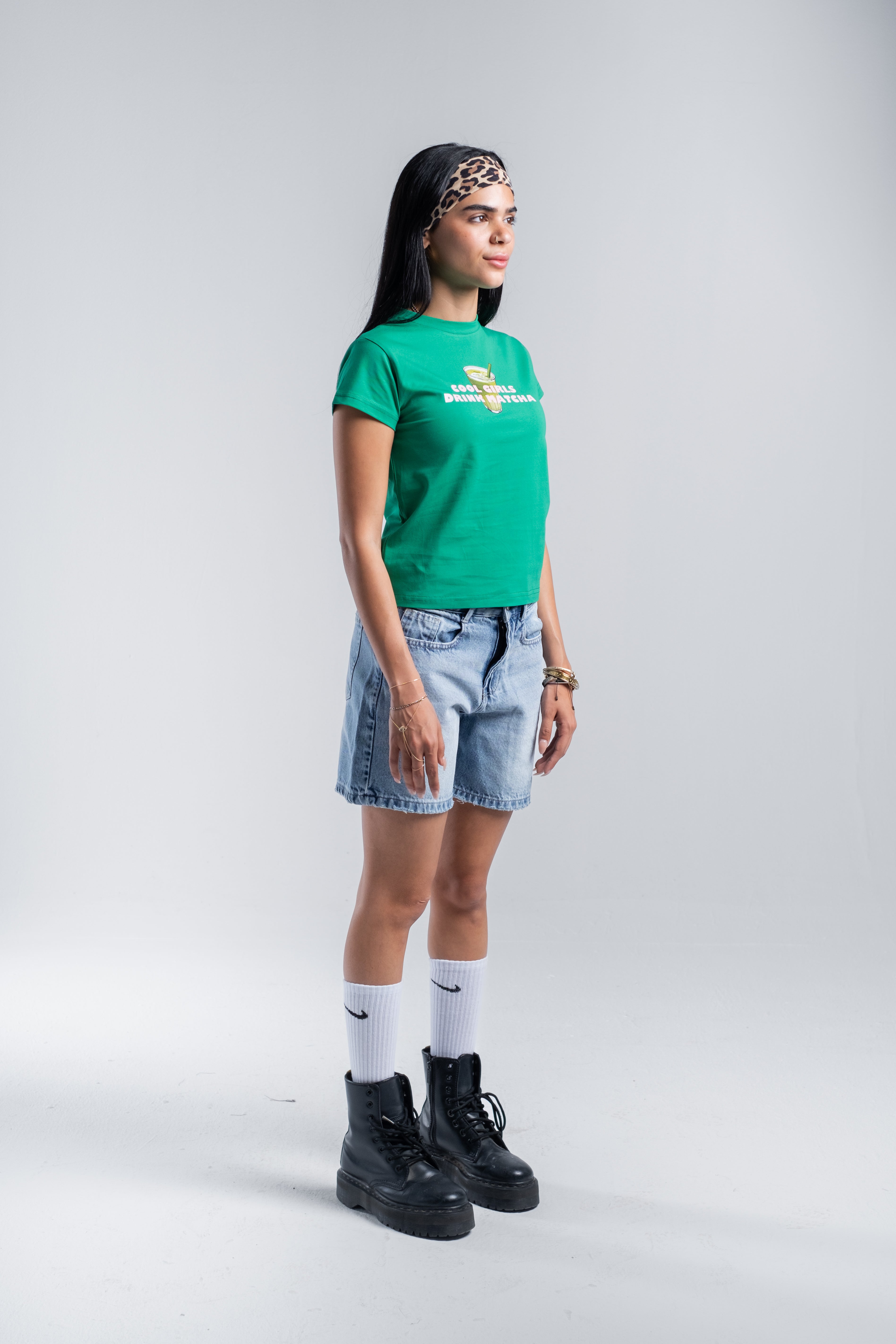 Light Blue Denim Bermuda Shorts