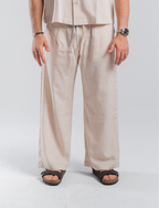 Cream Linen Pants