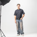 Men Baggy Jeans - Stone Wash