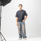Men Baggy Jeans - Stone Wash