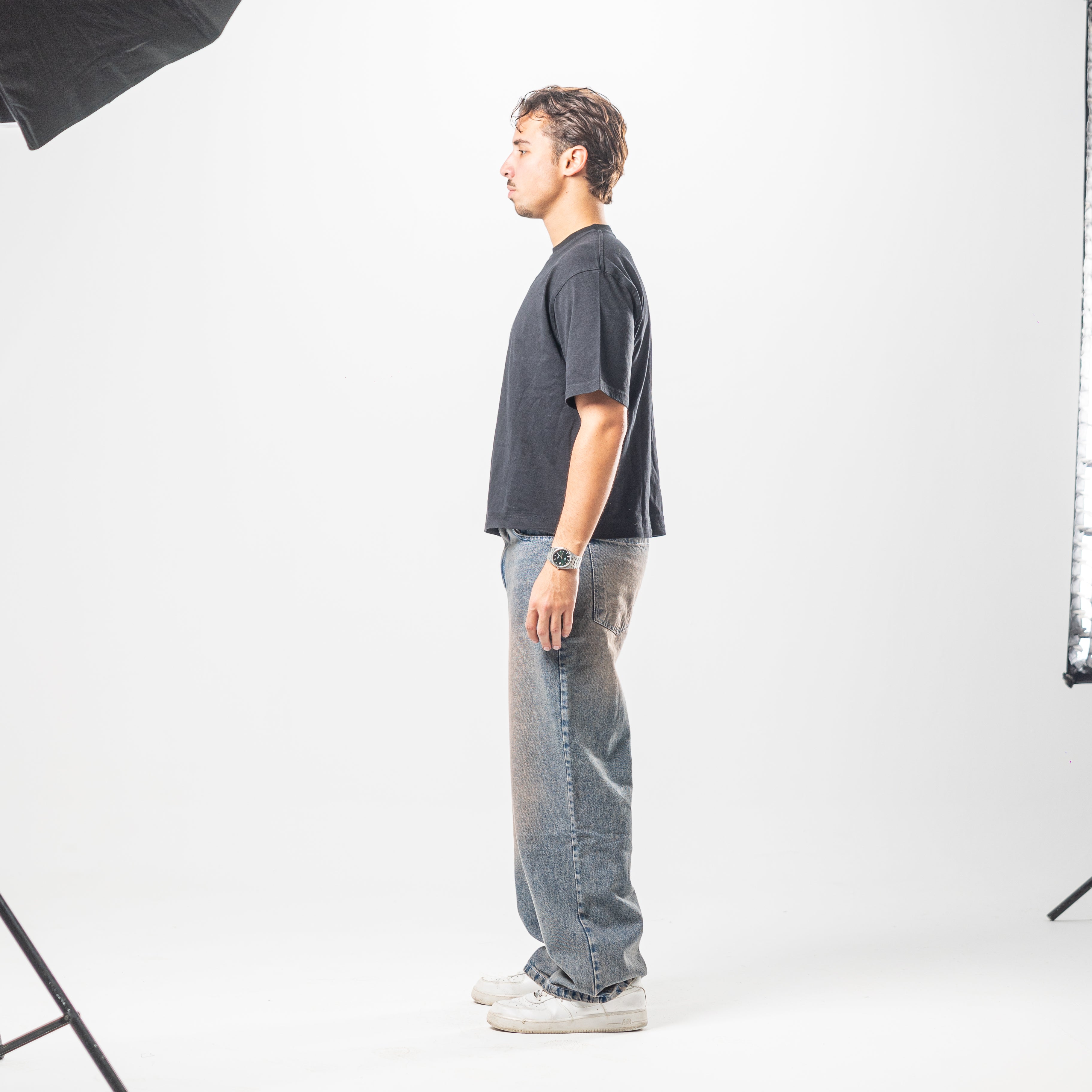 Men Baggy Jeans - Stone Wash