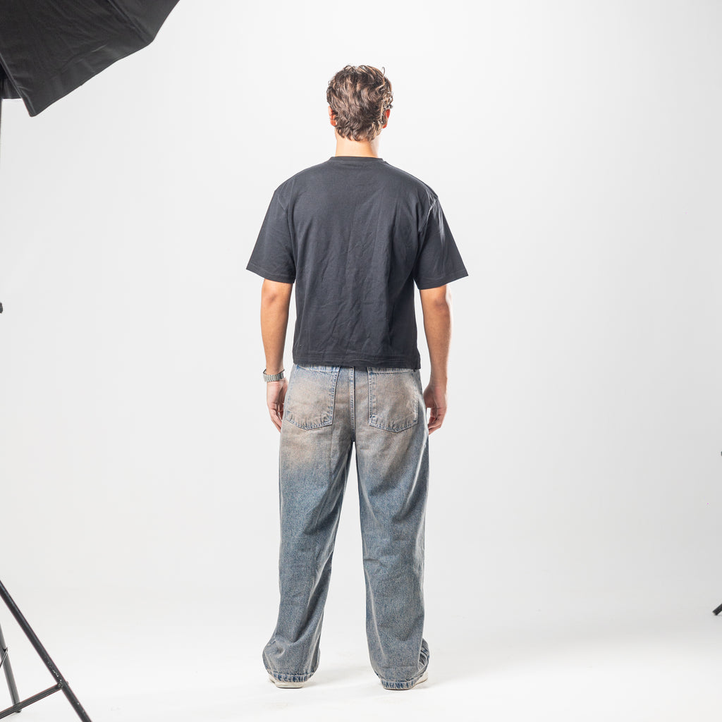 Men Baggy Jeans - Stone Wash