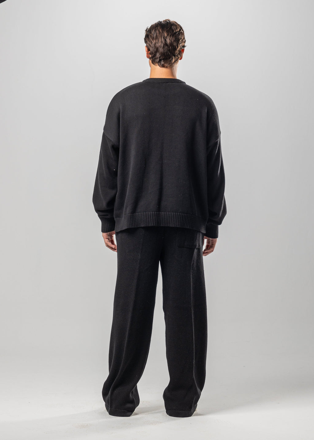 Black Juvenile Logo Knit Sweater