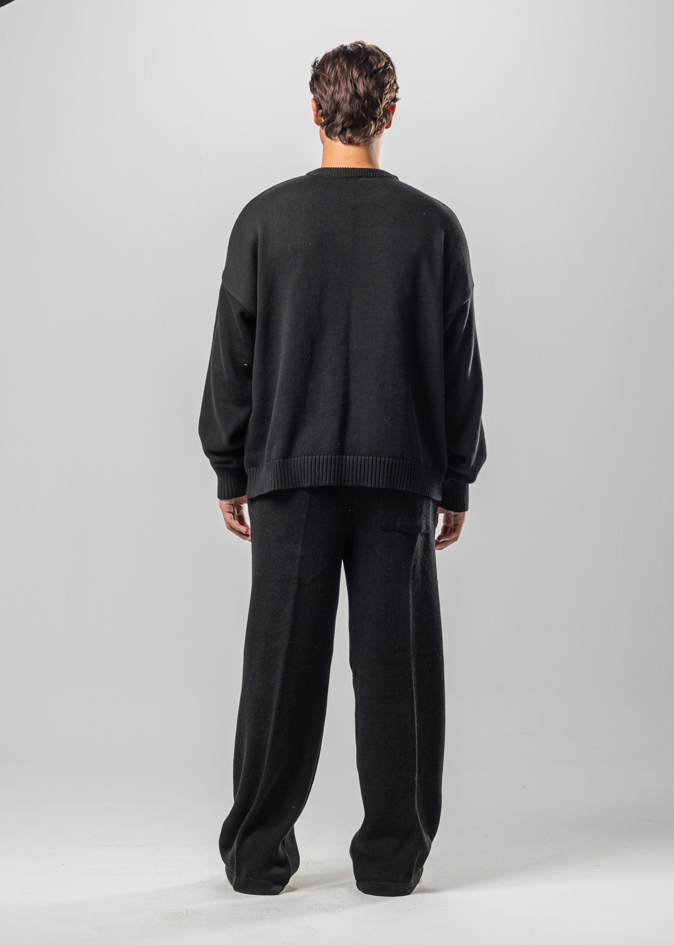 Black Juvenile Logo Knit Sweater