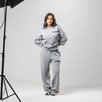 Grey Knitted Sweatpants