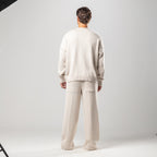 Cream Juvenile Logo Knit Sweater