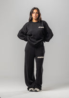 Black Juvenile Logo Knit Sweater