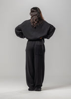 Black Juvenile Logo Knit Sweater