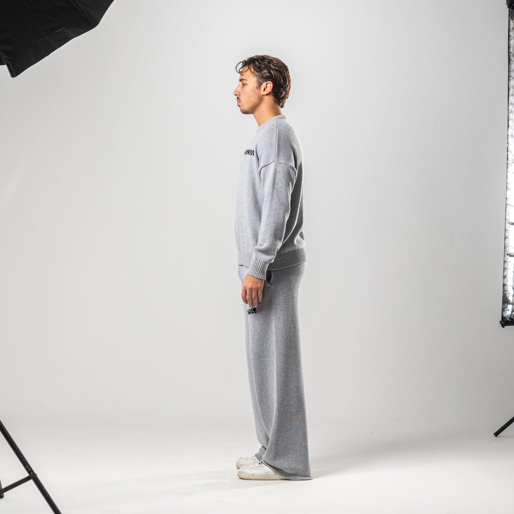 Grey Juvenile Logo Knit Sweater