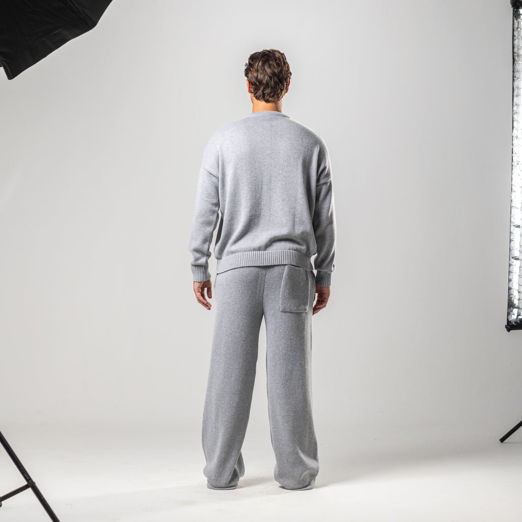 Grey Juvenile Logo Knit Sweater