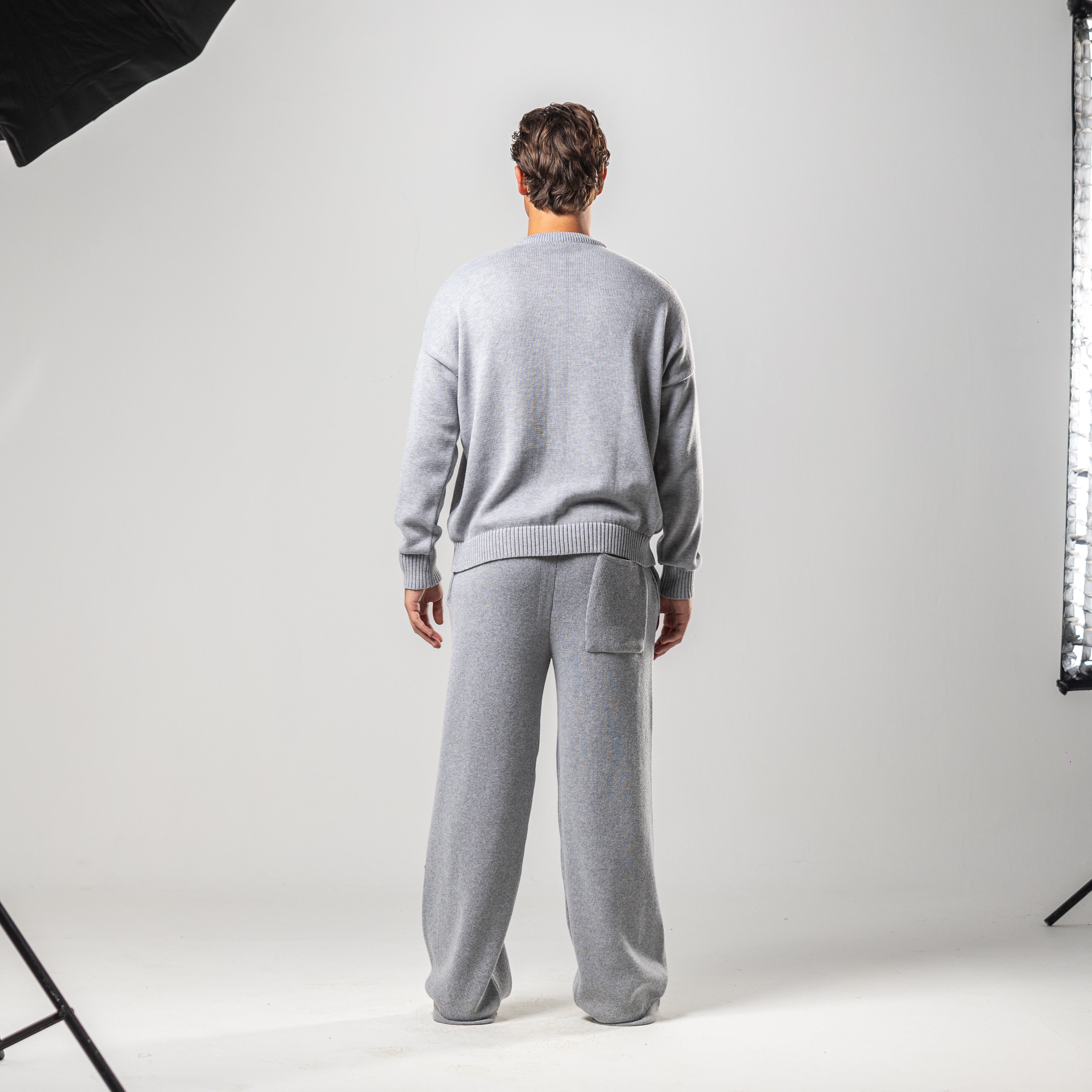Grey Juvenile Logo Knit Sweater