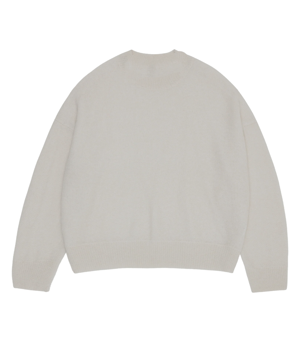 Cream Juvenile Logo Knit Sweater