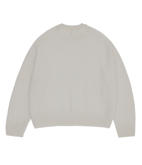 Cream Juvenile Logo Knit Sweater