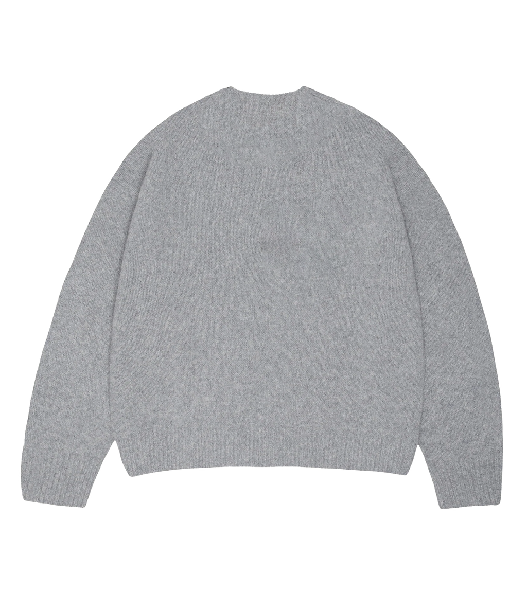 Grey Juvenile Logo Knit Sweater