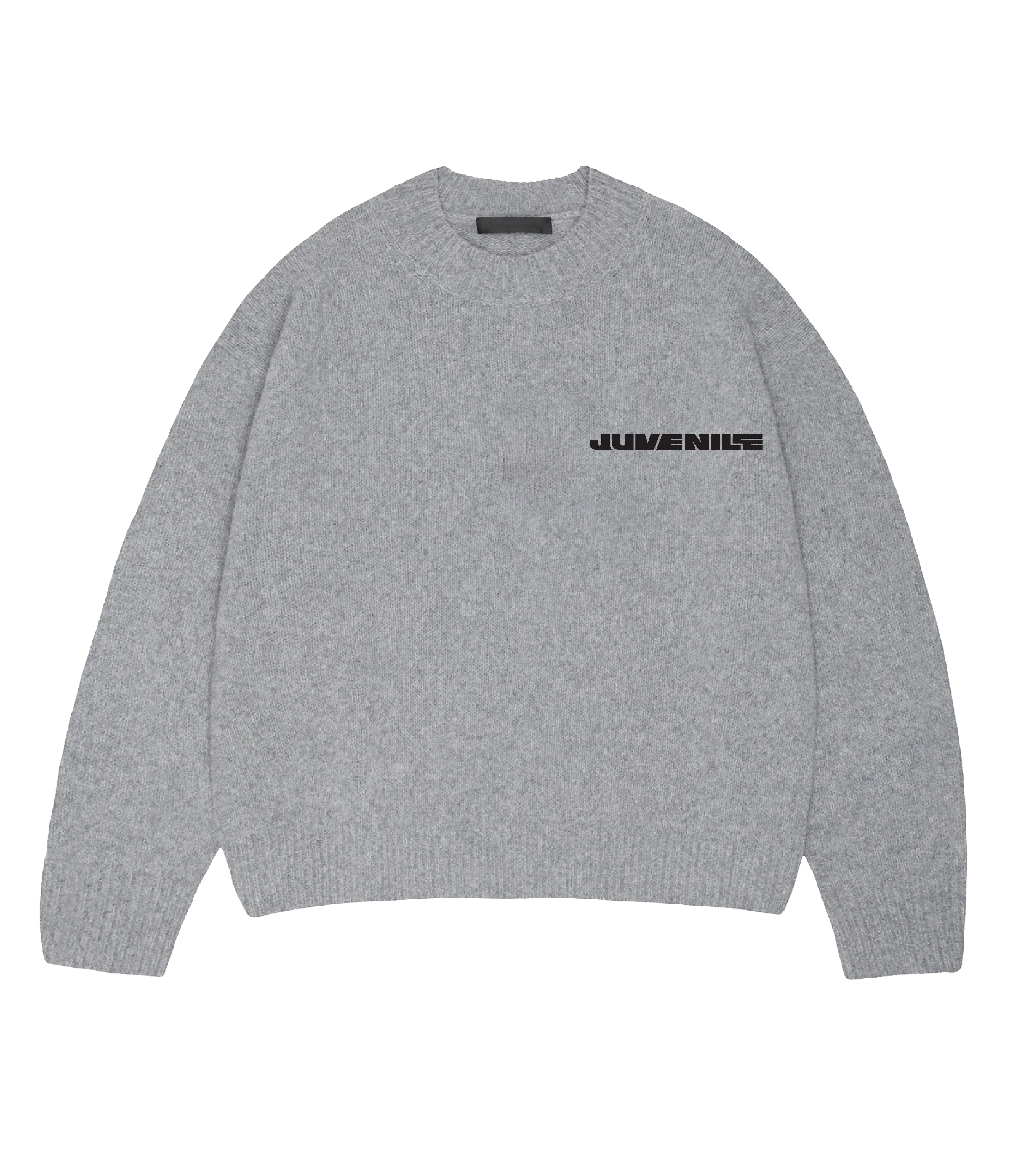 Grey Juvenile Logo Knit Sweater