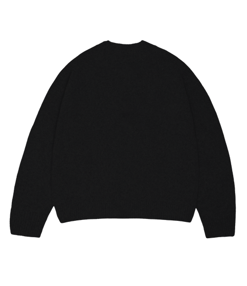 Black Juvenile Logo Knit Sweater