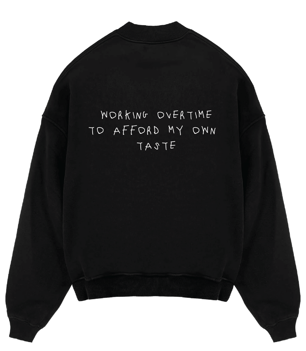 "Balance 0:00" Crewneck in Black