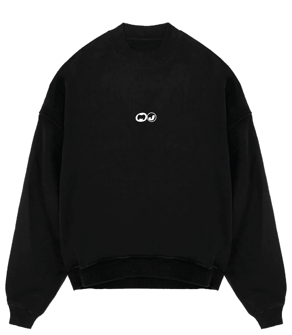 "Balance 0:00" Crewneck in Black