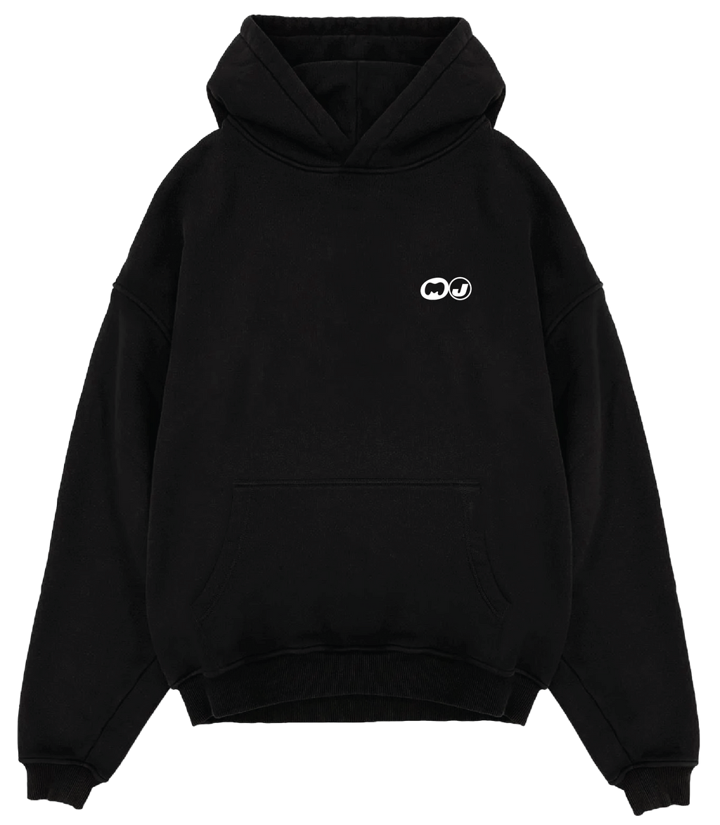 "Working Overtime" Hoodie in Black