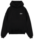 "Working Overtime" Hoodie in Black
