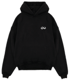 "Working Overtime" Hoodie in Black