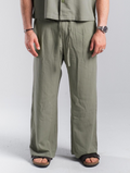 Olive Linen Pants