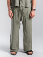 Olive Linen Pants