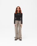 Women Low Rise Baggy Jeans - Dusty Grey