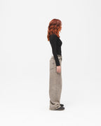 Women Low Rise Baggy Jeans - Dusty Grey