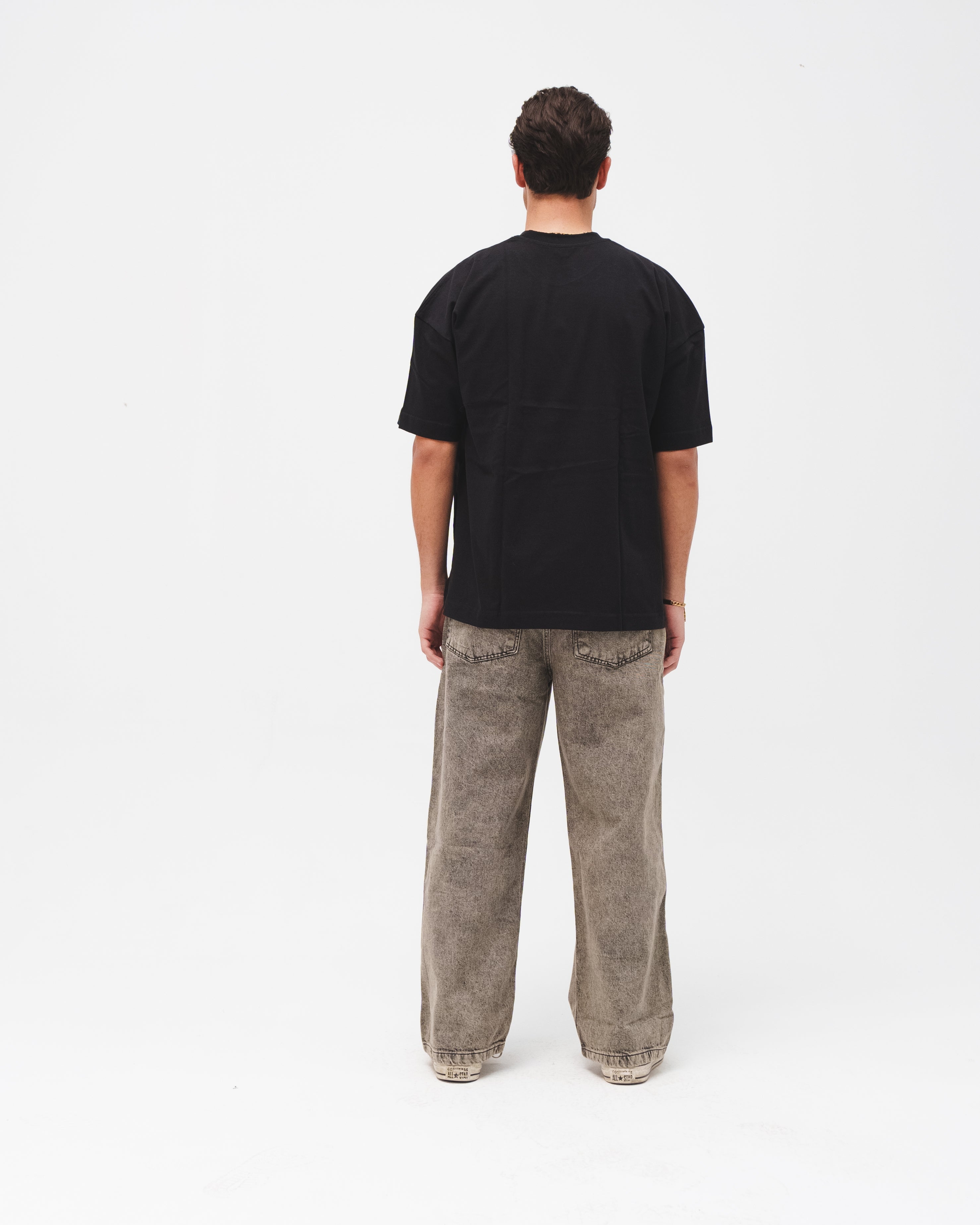Men Baggy Jeans - Dusty Grey