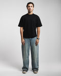 Men Baggy Jeans - Faded Vintage