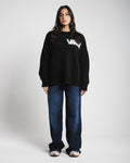 Women Low Rise Baggy Jeans - Vintage Dark Blue