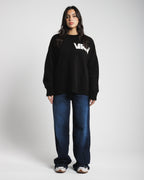 Women Low Rise Baggy Jeans - Vintage Dark Blue