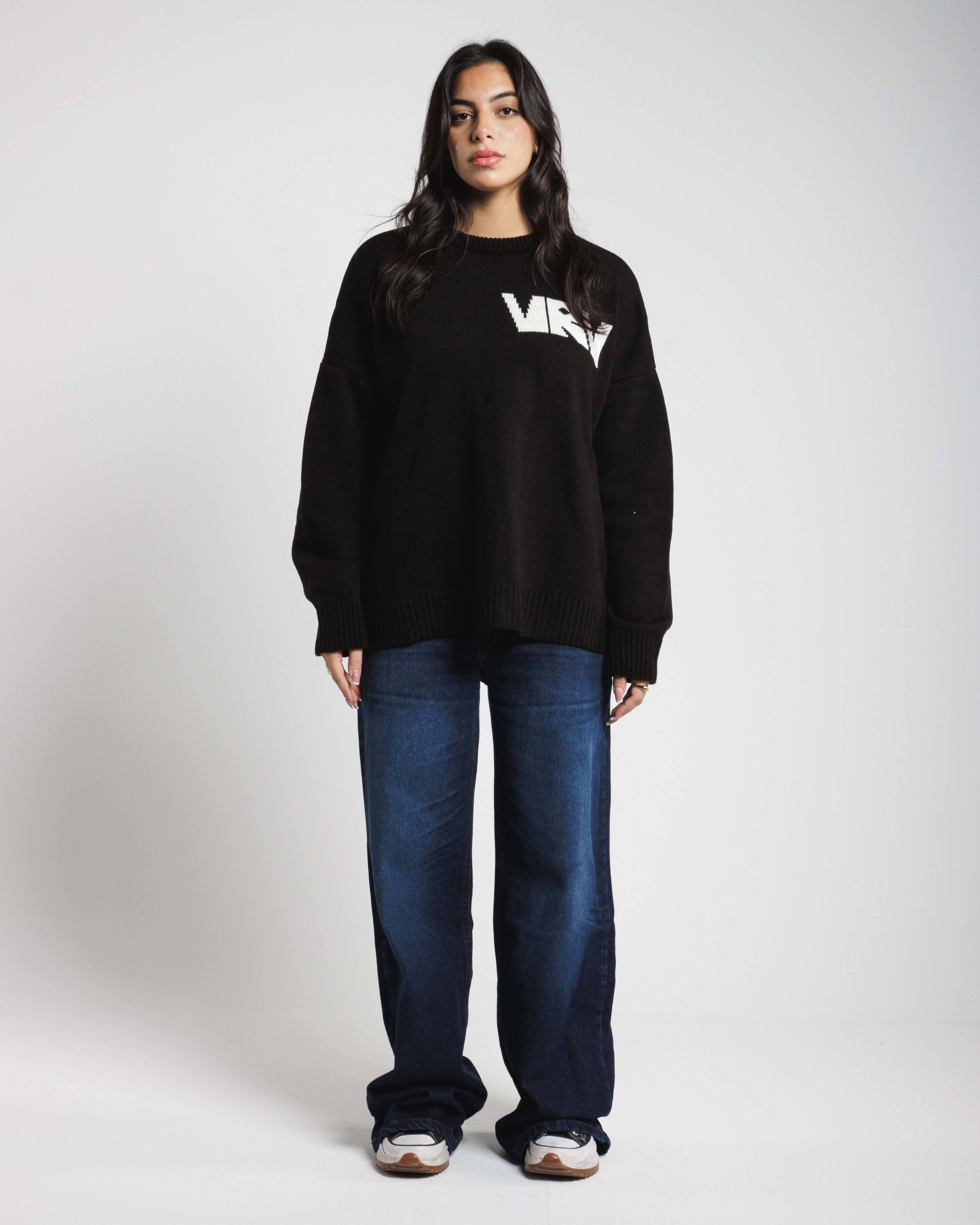 Women Low Rise Baggy Jeans - Vintage Dark Blue