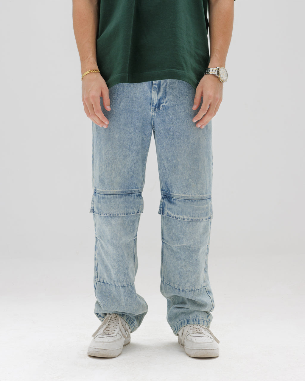 Men Two Pockets Denim Jeans