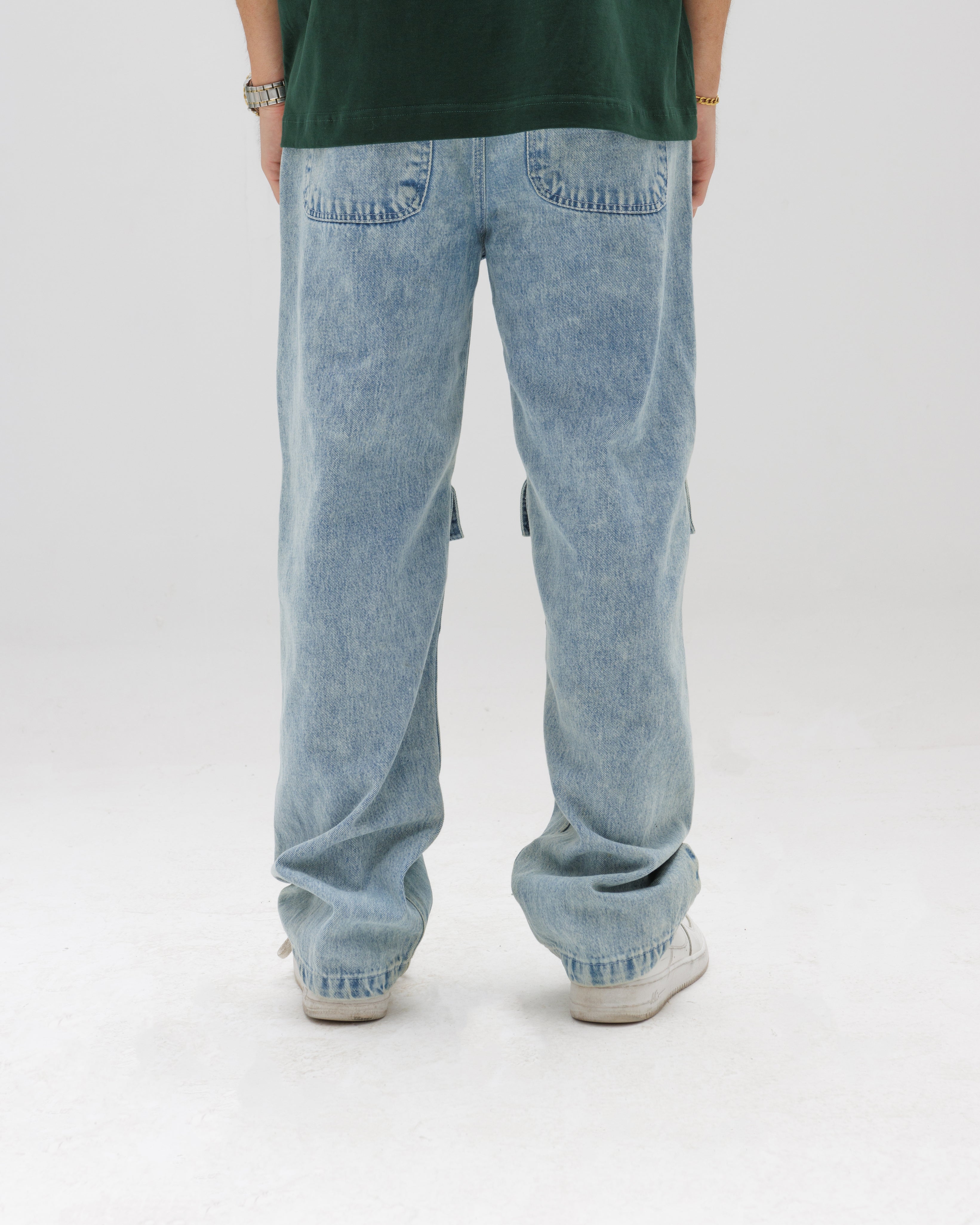 Men Two Pockets Denim Jeans