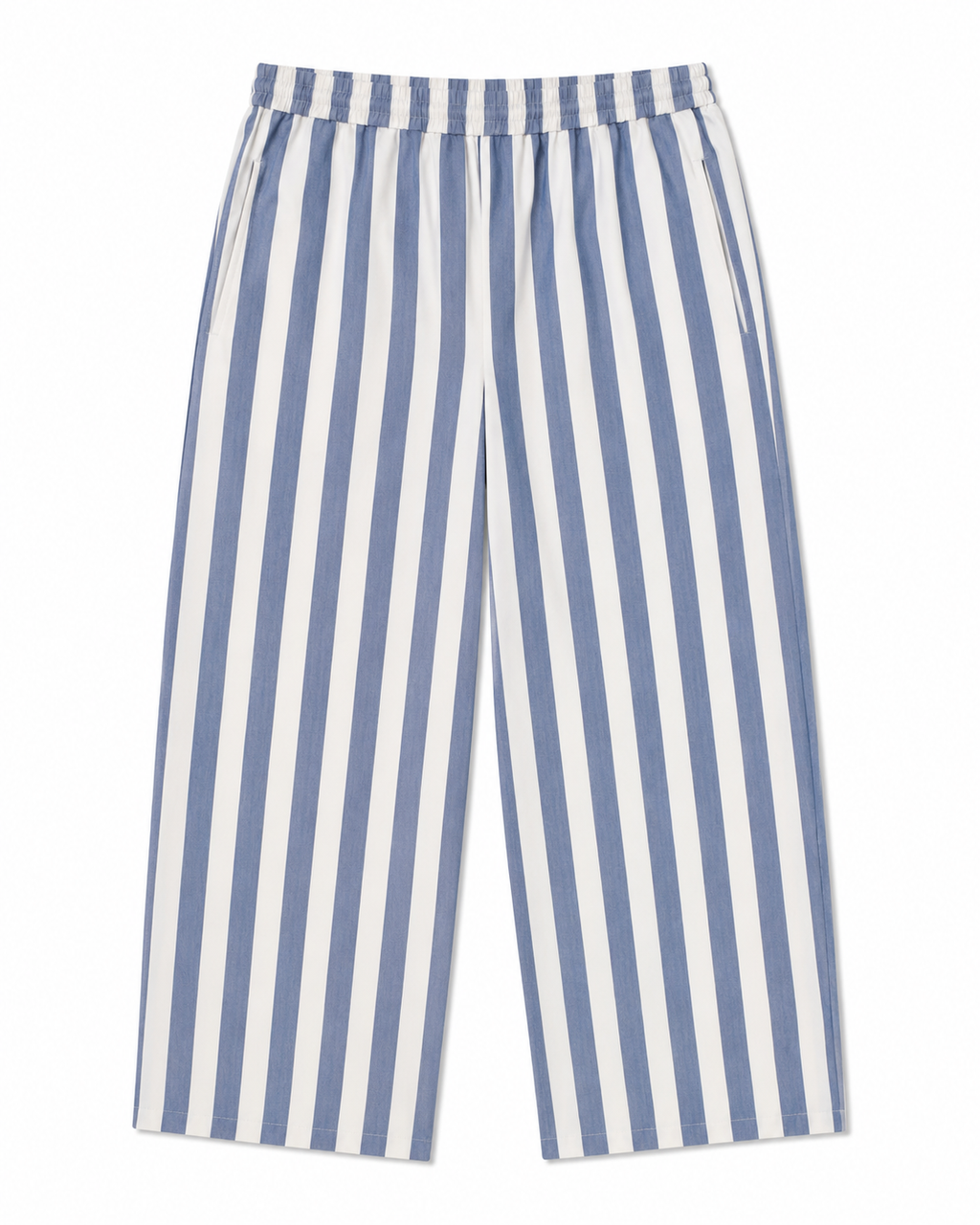 Blue Tide Striped Poplin Pants