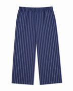 Indigo Tide Striped Poplin Pants