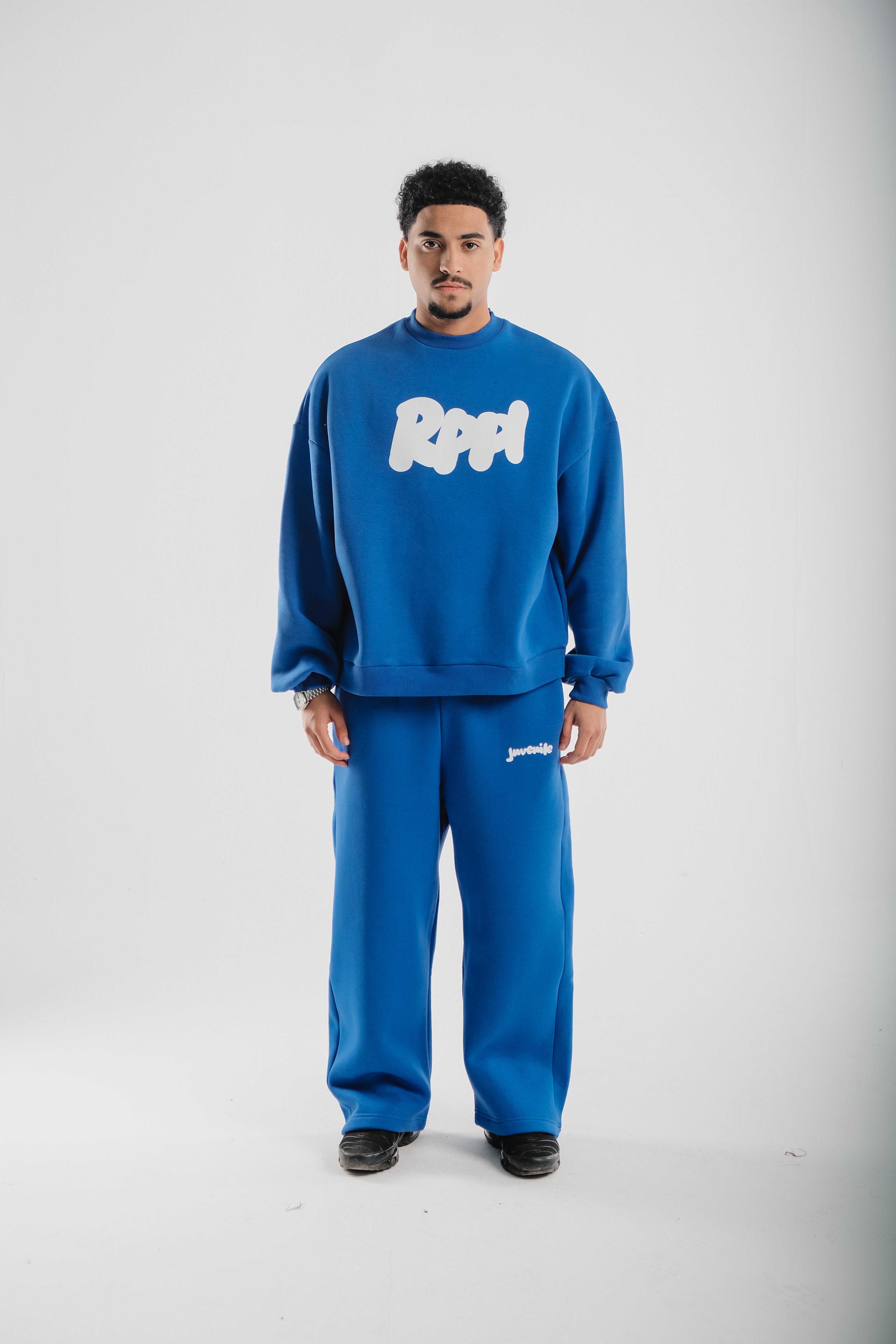 Blue R1 Crewneck
