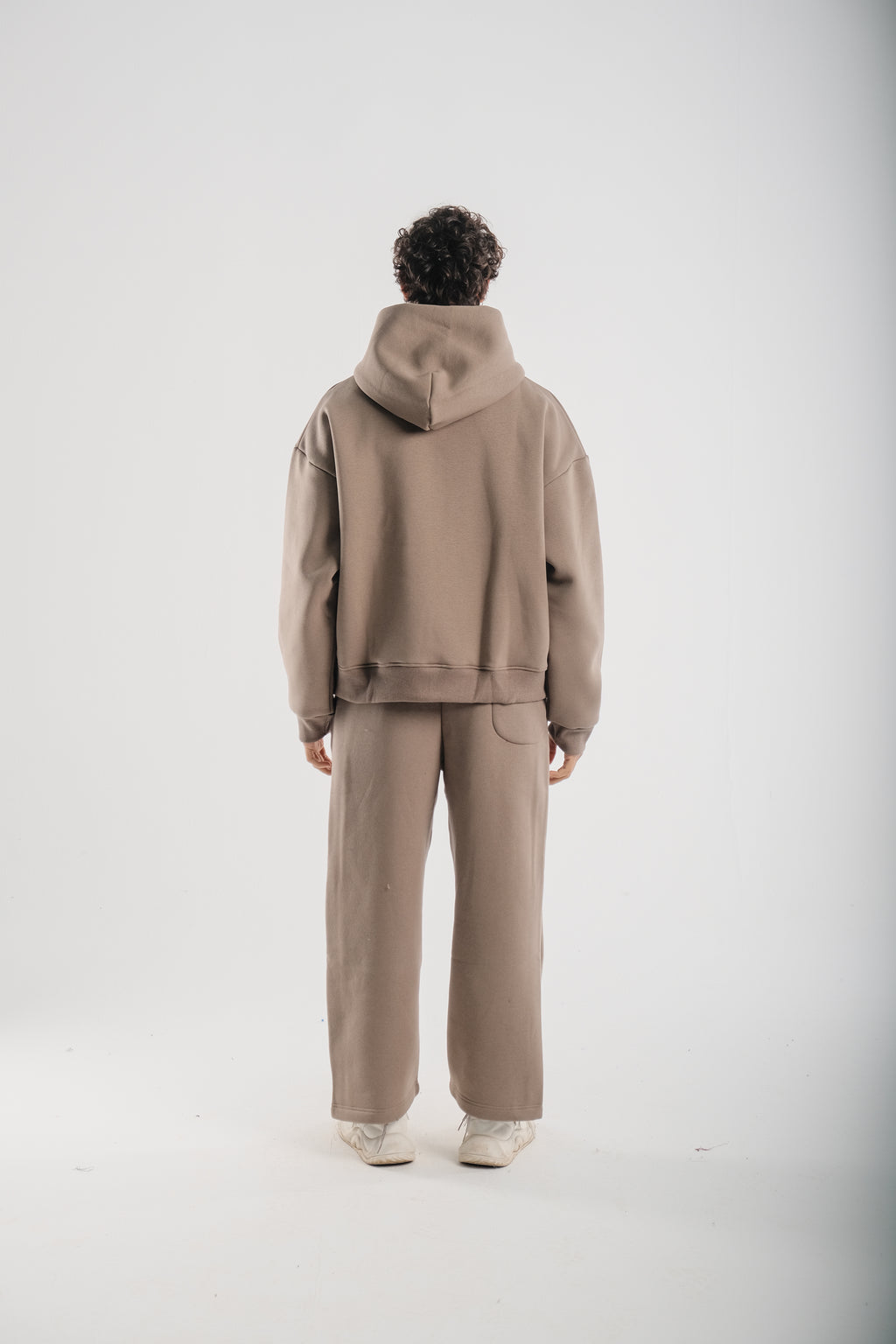 Pale Olive JVENL zipped hoodie