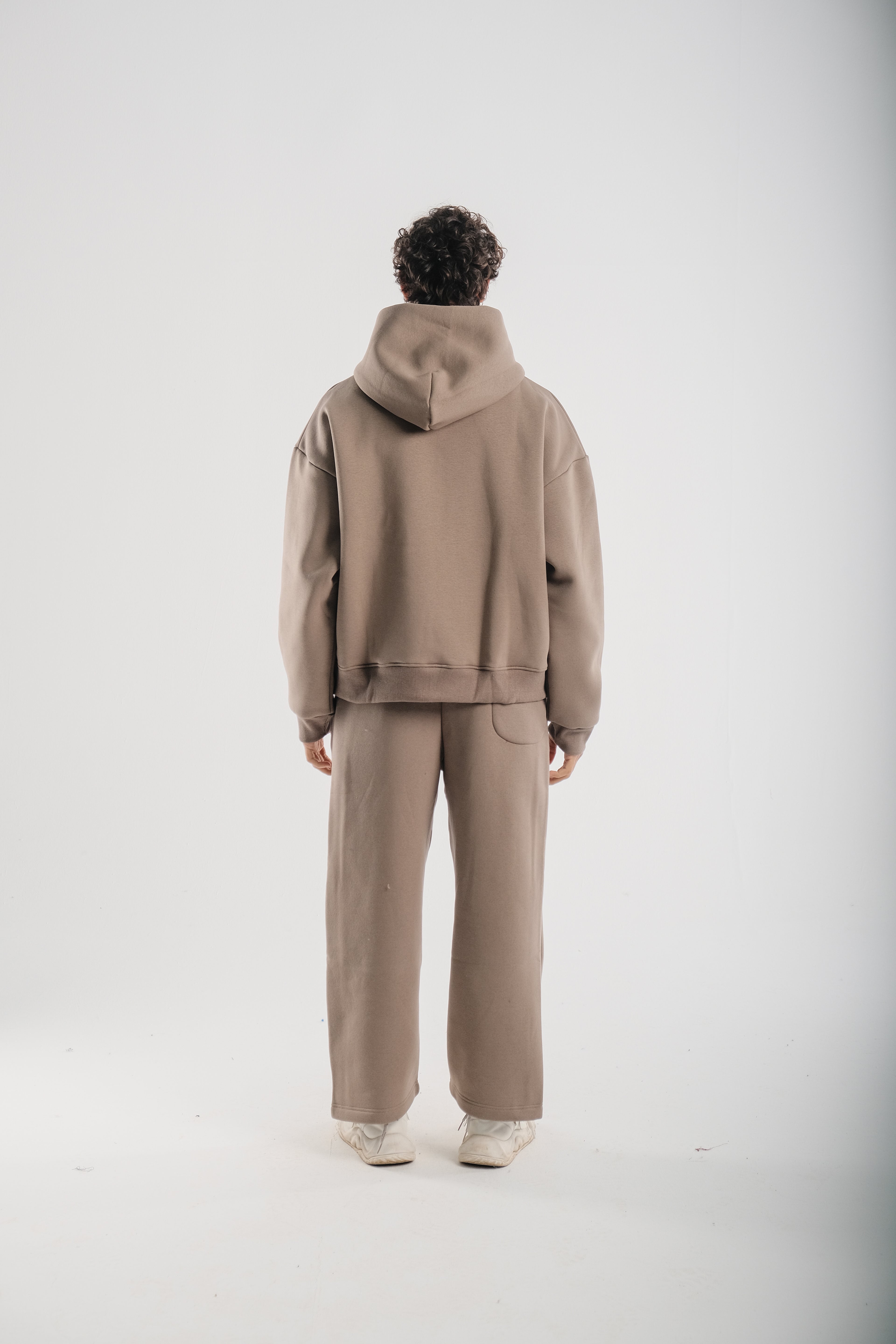 Pale Olive JVENL zipped hoodie