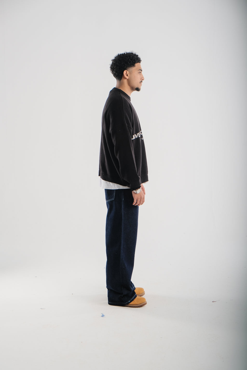 JET BLACK KNIT SWEATER