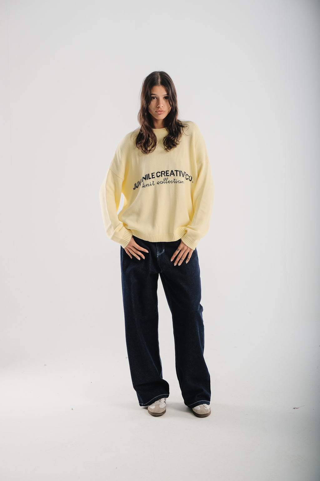 PALE YELLOW KNIT SWEATER