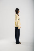 PALE YELLOW KNIT SWEATER